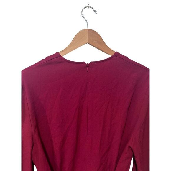 IRO Long Sleeve V-neck Overall Deep Red Jumpsuit size EU 34 Small Contemporary - Picture 11 of 14